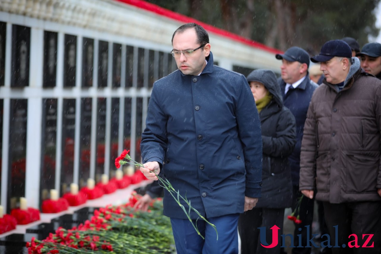 Dövlət rəsmiləri Şəhidlər xiyabanını ziyarət etdilər - FOTOLAR